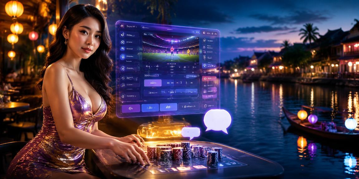 Người dùng Việt Nam truy cập ứng dụng casino tylekeo889 tại quán cà phê Hội An
